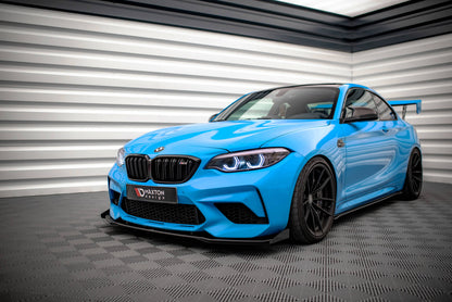 Front Flaps BMW M2 Competition F87 schwarz Hochglanz