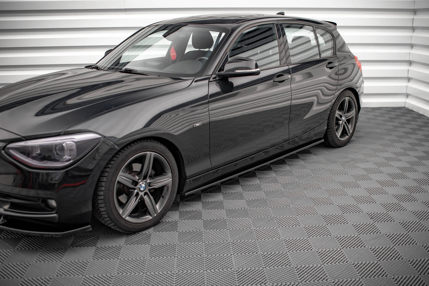 Seitenschweller Ansatz für BMW 1er F20 Carbon Look