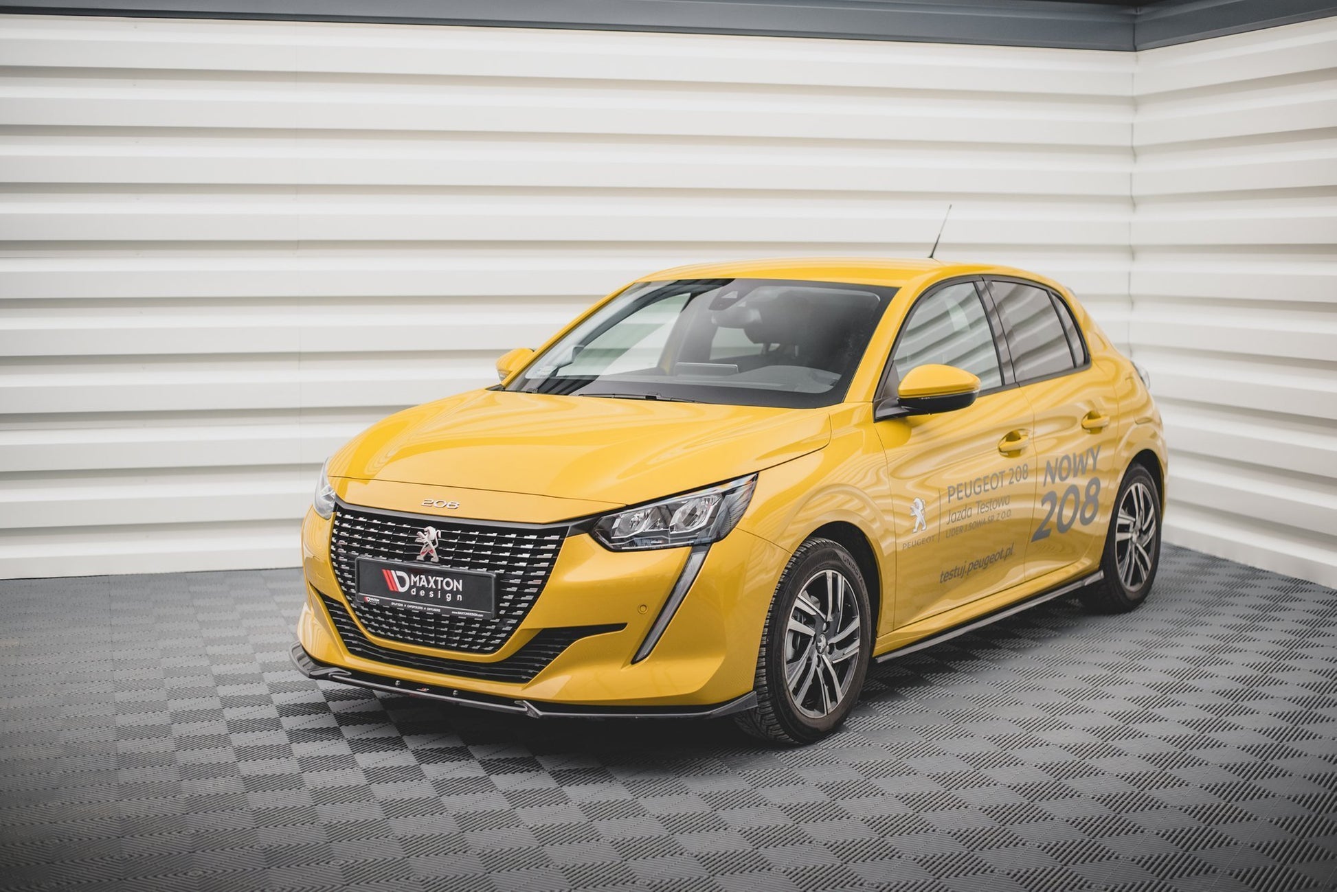 Front Ansatz V.2 für Peugeot 208 Mk2 Carbon Look