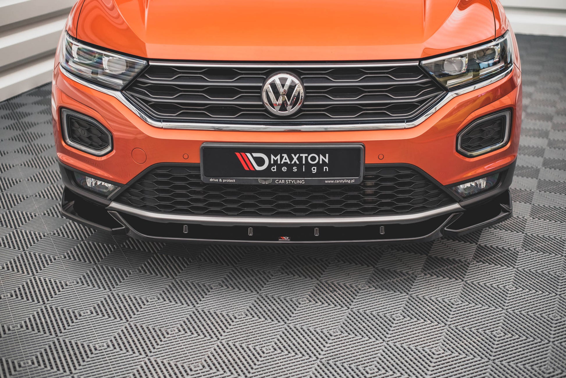 Front Ansatz V.1 für Volkswagen T-Roc Mk1 schwarz matt