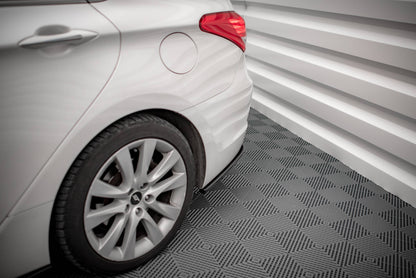 Heck Ansatz Flaps Diffusor für Hyundai I40 Mk1 schwarz matt