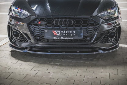 Front Ansatz V.2 für Audi RS5 F5 Facelift schwarz matt