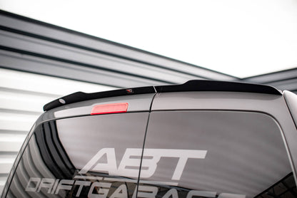 Spoiler CAP für Volkswagen Caddy Mk3 Facelift schwarz Hochglanz