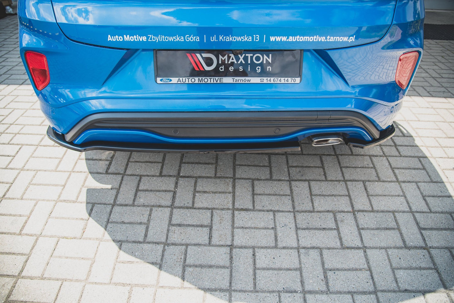 Heck Ansatz Flaps Diffusor für Ford Puma ST-Line schwarz matt