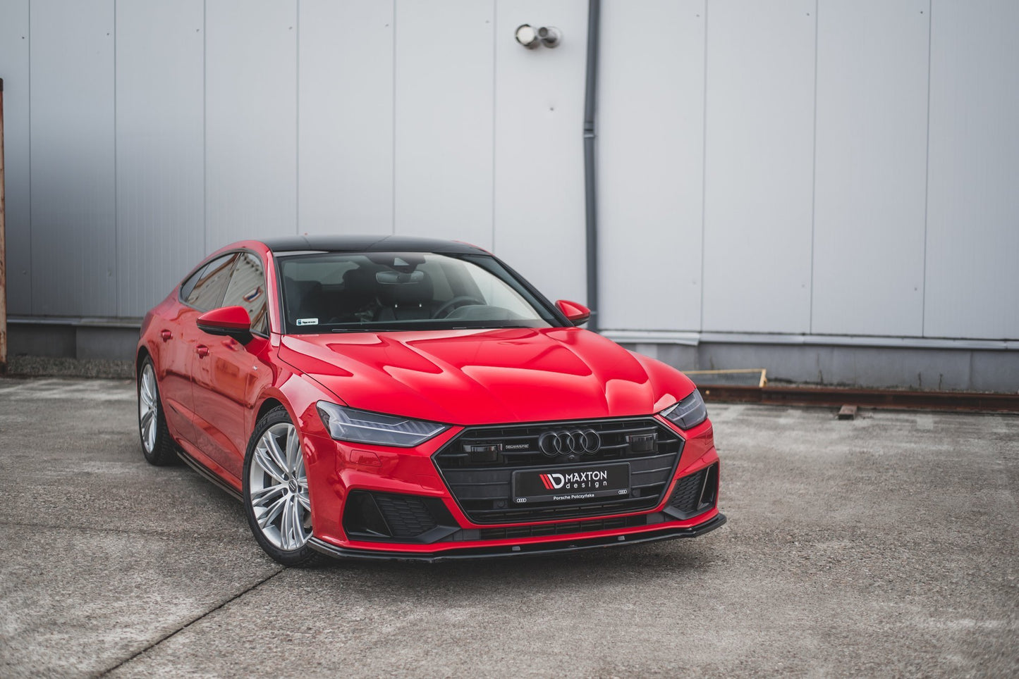 Front Ansatz V.2 für Audi A7 C8 S-Line / S7 C8 schwarz Hochglanz