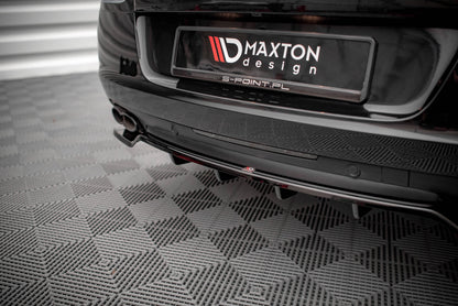 Mittlerer Diffusor Heck Ansatz DTM Look für Bentley Continental GT V8 S Mk2 Carbon Look