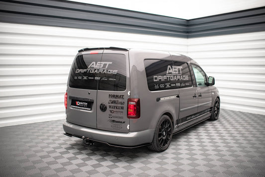 Spoiler CAP für Volkswagen Caddy Mk3 Facelift schwarz Hochglanz