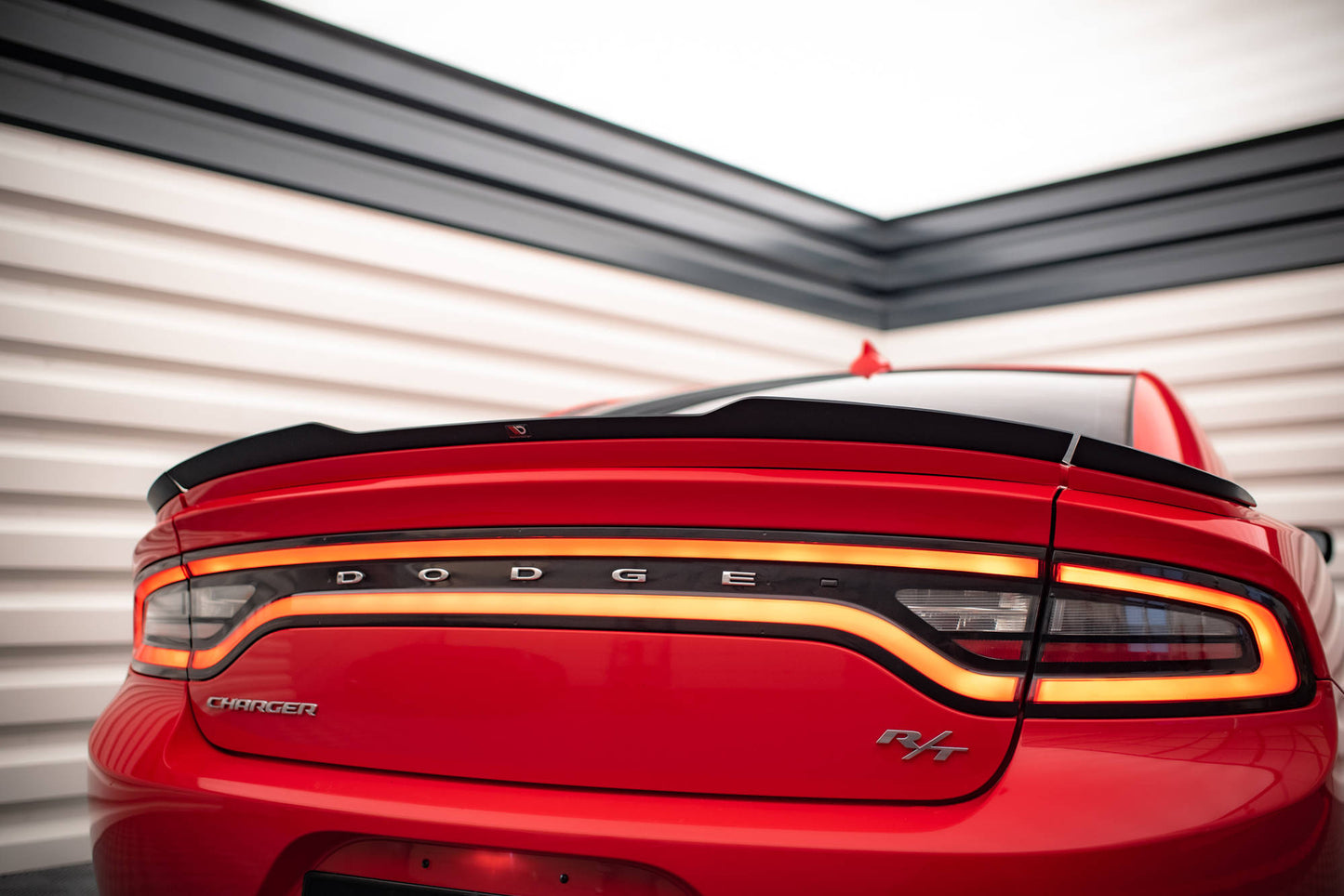 Spoiler CAP für Paket Dodge Charger RT Mk7 Facelift schwarz matt