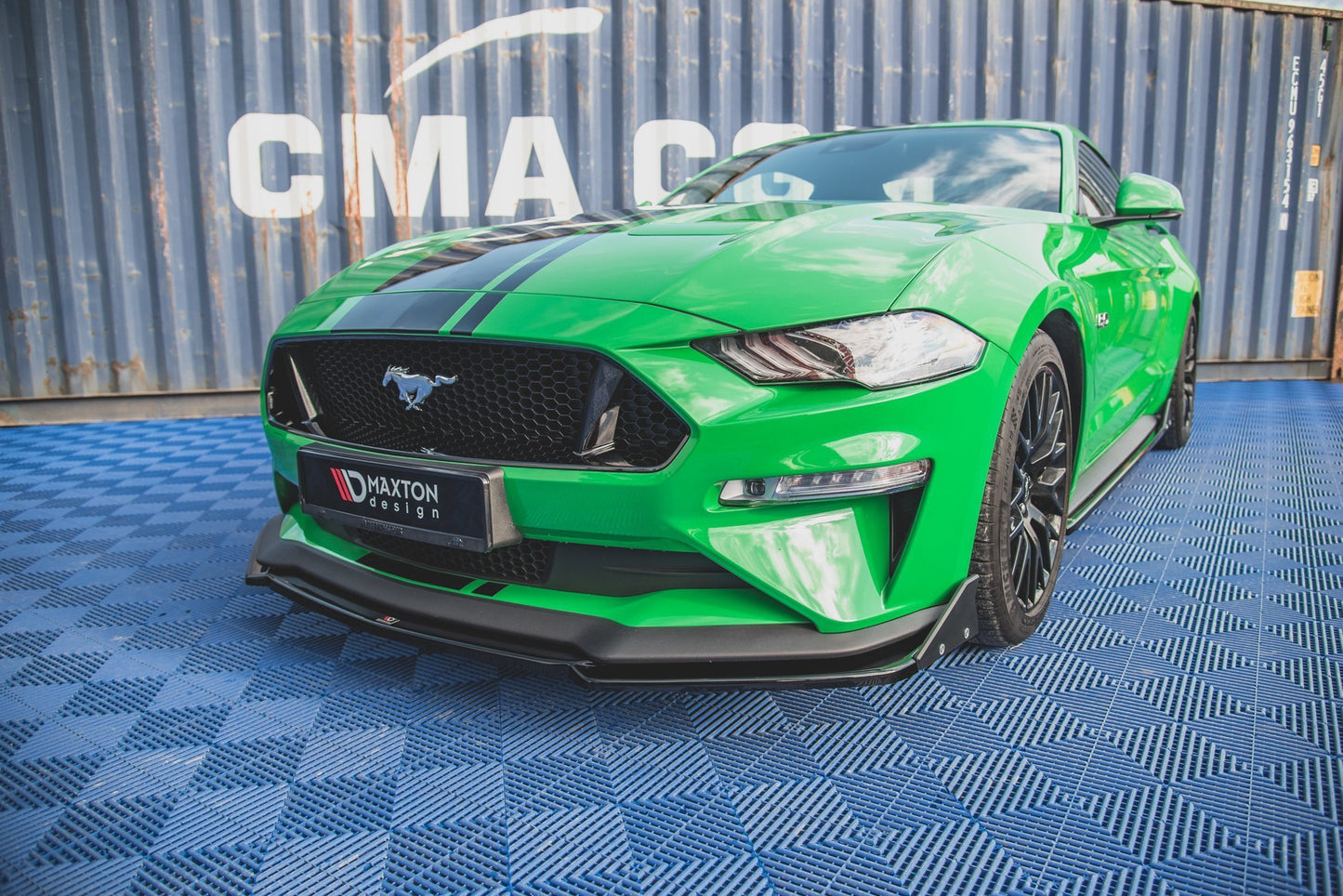 Front Ansatz +Flaps für V.2 Ford Mustang GT Mk6 Facelift
