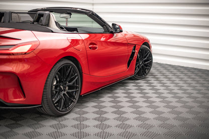 Seitenschweller Ansatz für BMW Z4 M-Paket G29 schwarz matt