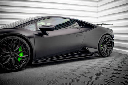 Seitenschweller Ansatz für Lamborghini Huracan EVO schwarz matt
