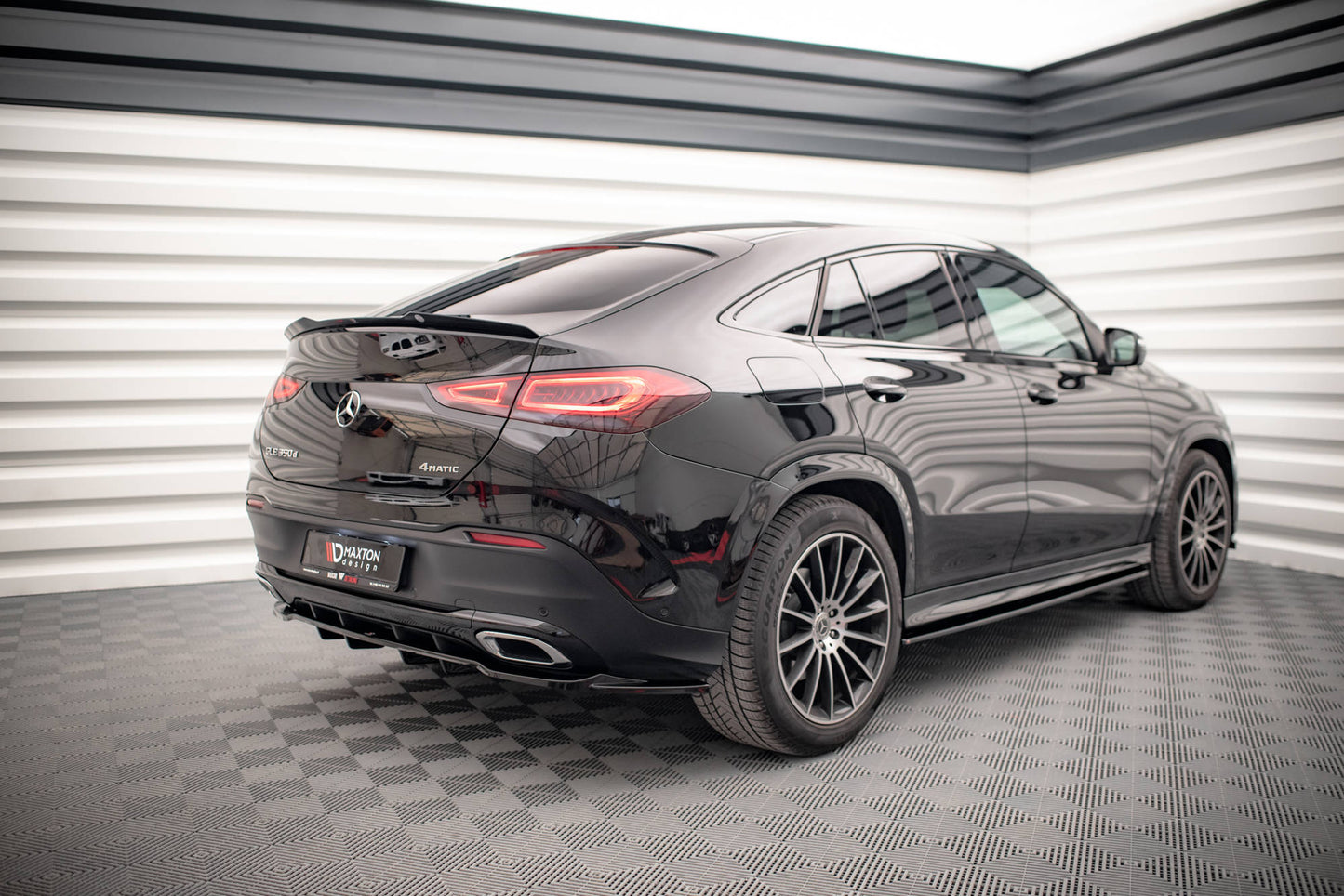 Mittlerer Diffusor Heck Ansatz DTM Look für Mercedes-Benz GLE Coupe AMG-Line C167 Carbon Look