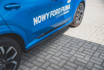 Seitenschweller Ansatz für Ford Puma ST-Line Carbon Look