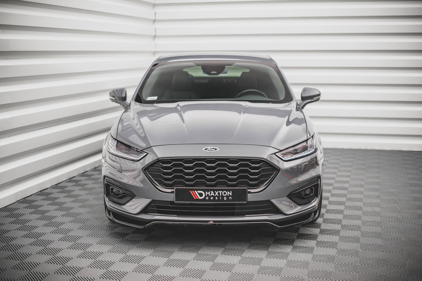 Front Ansatz V.1 für Ford Mondeo ST-Line Mk5 Facelift schwarz matt