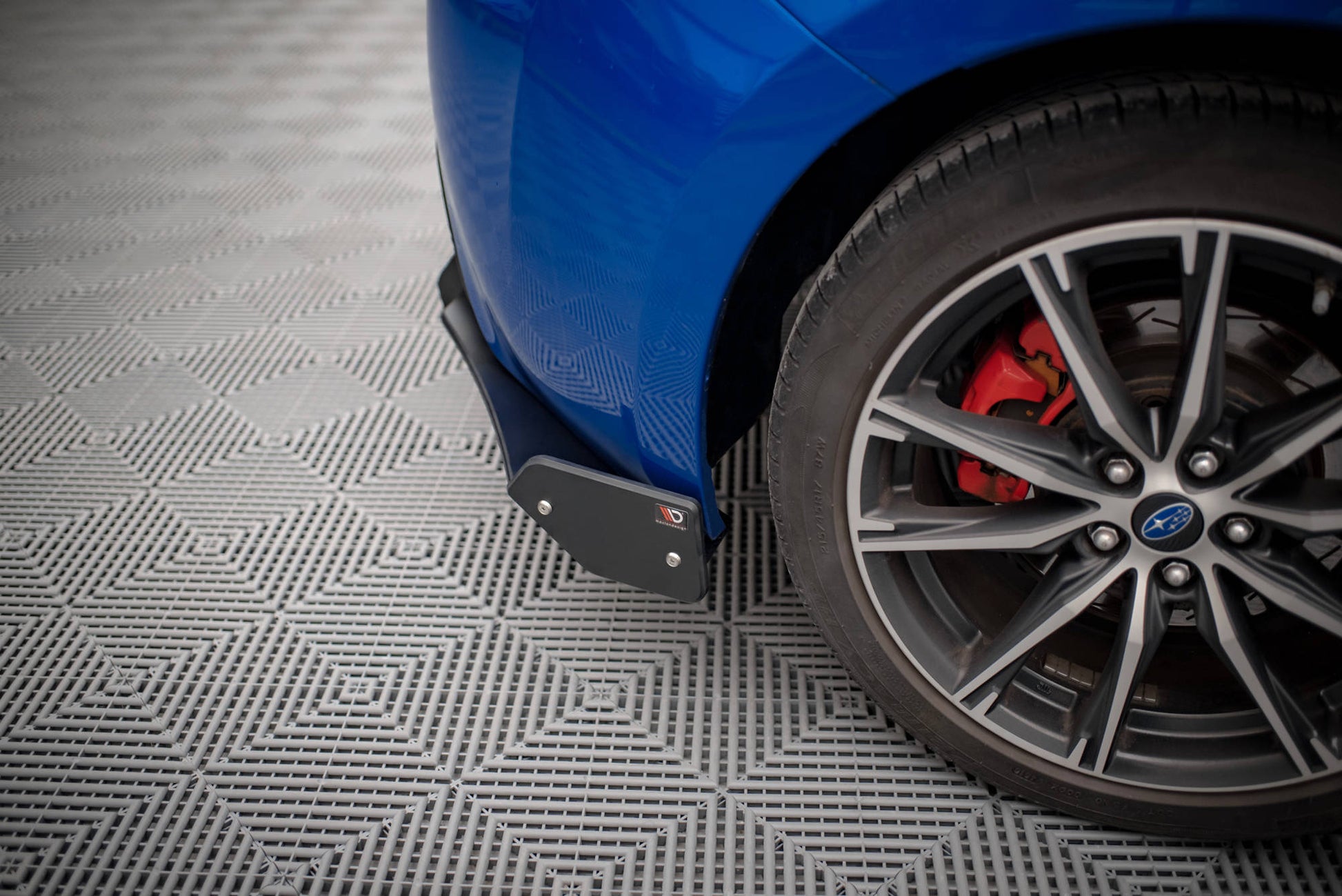 Street Pro Heck Ansatz Flaps Diffusor +Flaps für Subaru BRZ Mk1 Facelift schwarz Hochglanz