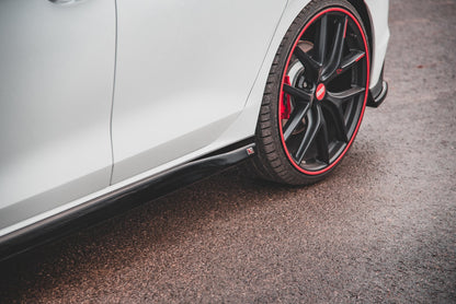 Seitenschweller Ansatz für V.3 für Volkswagen Golf 8 GTI schwarz matt