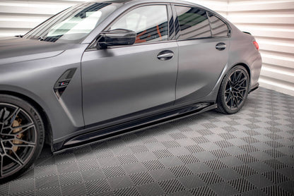 Seitenschweller Ansatz für V.2 für BMW M3 G80 schwarz matt