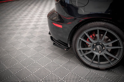 Hintere Seiten Flaps für Mazda 3 MPS Mk1 schwarz Hochglanz
