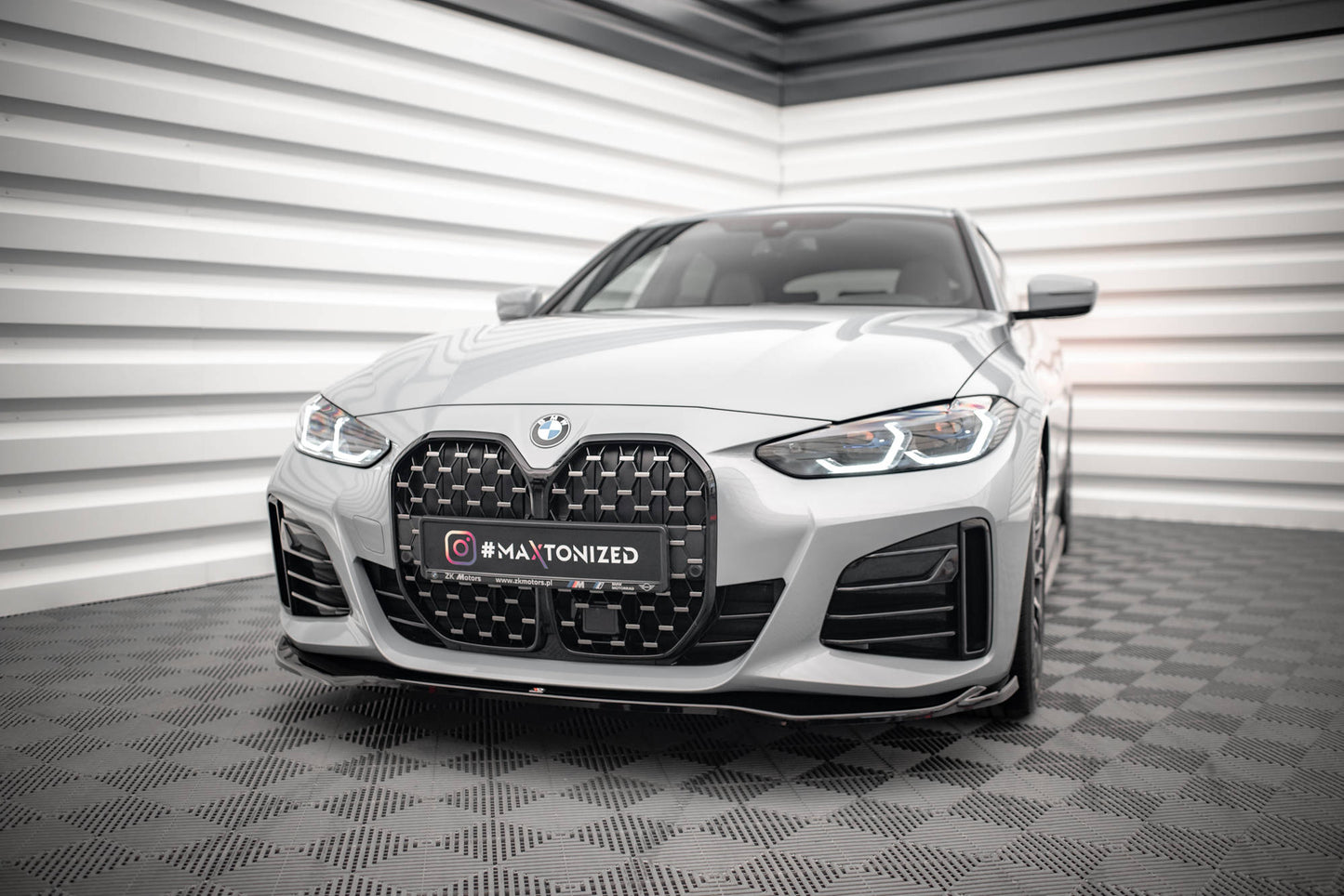 Front Ansatz V.1 für BMW 4er Gran Coupe M-Paket G26 Carbon Look