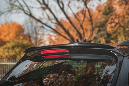 Spoiler CAP für Skoda Karoq Sportline schwarz Hochglanz