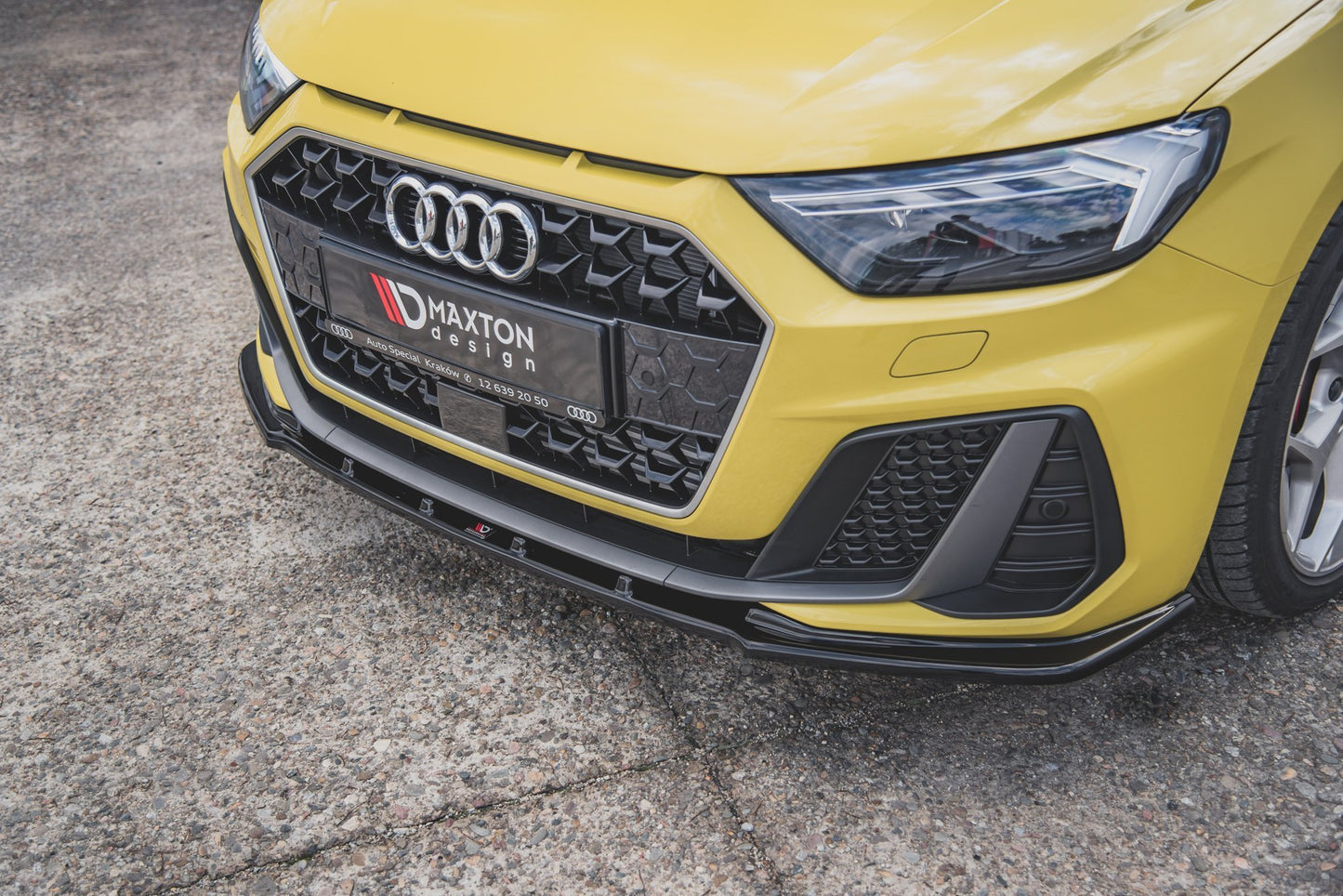 Front Ansatz V.1 für Audi A1 S-Line GB schwarz matt