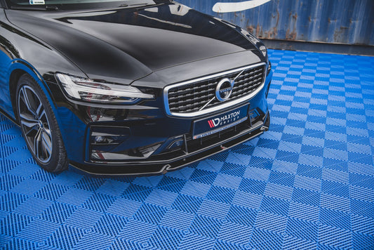 Front Ansatz V.1 für Volvo S60/V60 R-Design Mk3 schwarz matt