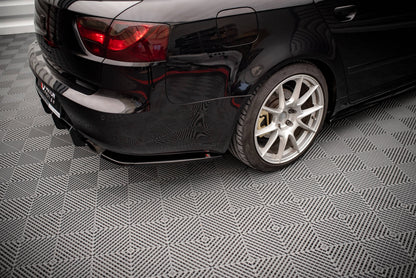Heck Ansatz Flaps Diffusor für Seat Exeo schwarz matt
