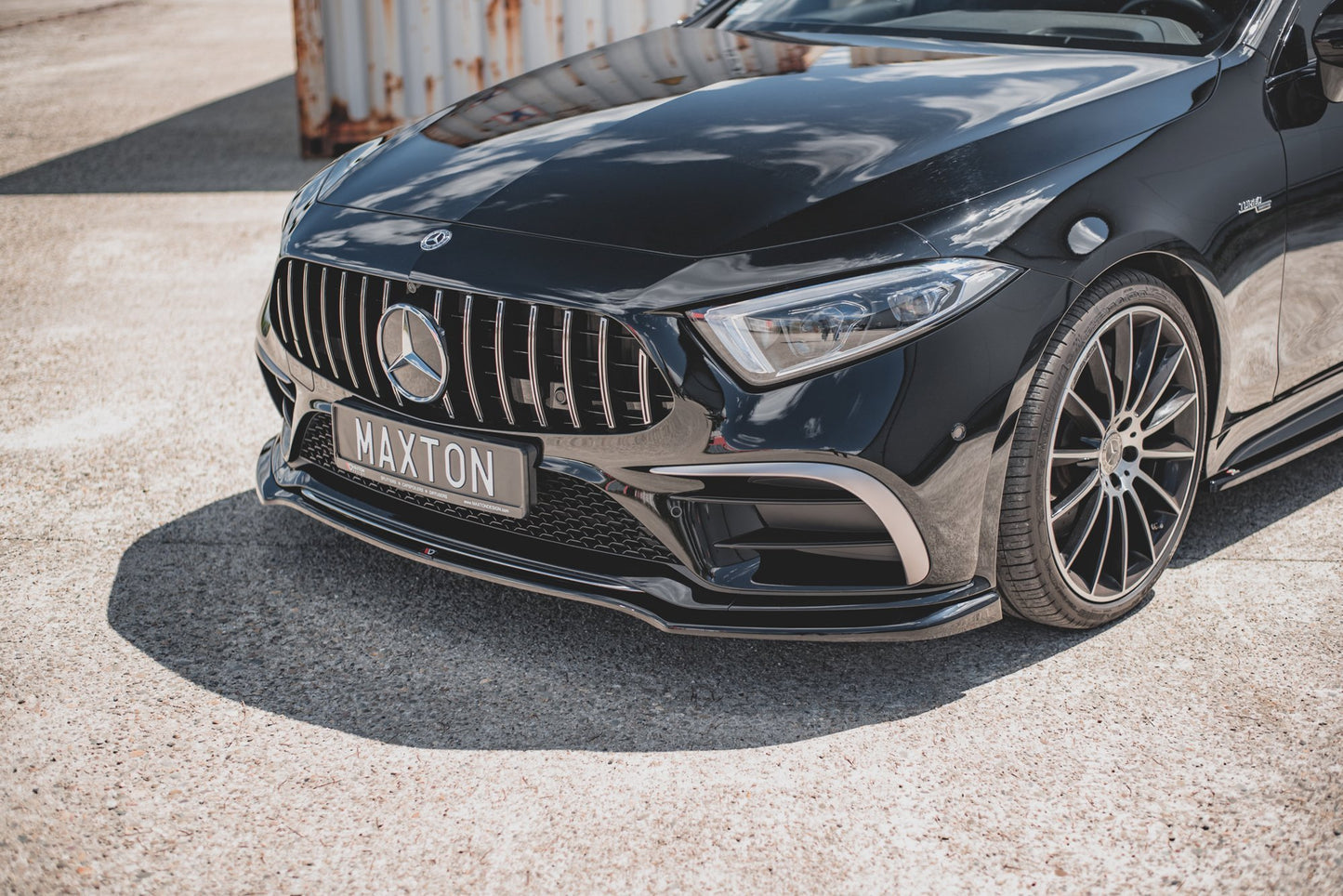 Front Ansatz V.3 für Mercedes-Benz CLS AMG-Line / 53AMG C257 schwarz Hochglanz