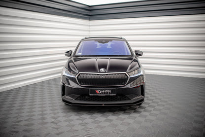 Front Ansatz V.1 für Skoda Enyaq iV schwarz matt