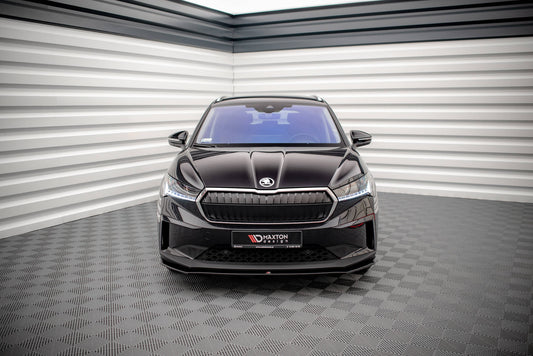 Front Ansatz V.1 für Skoda Enyaq iV schwarz matt