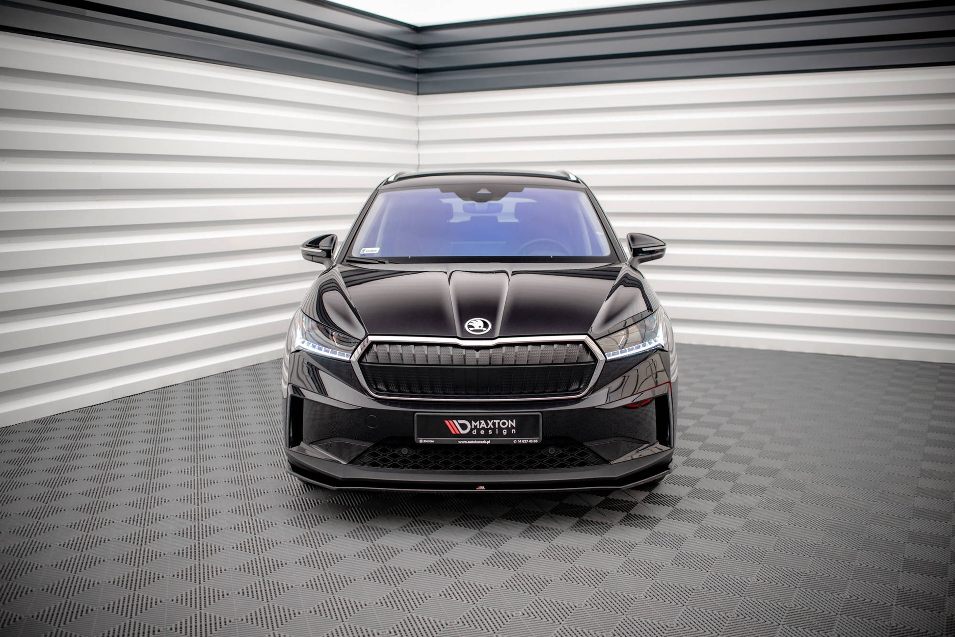 Front Ansatz V.1 für Skoda Enyaq iV Carbon Look