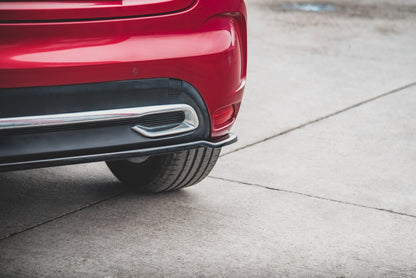 Mittlerer Diffusor Heck Ansatz für Citroen DS4 Carbon Look