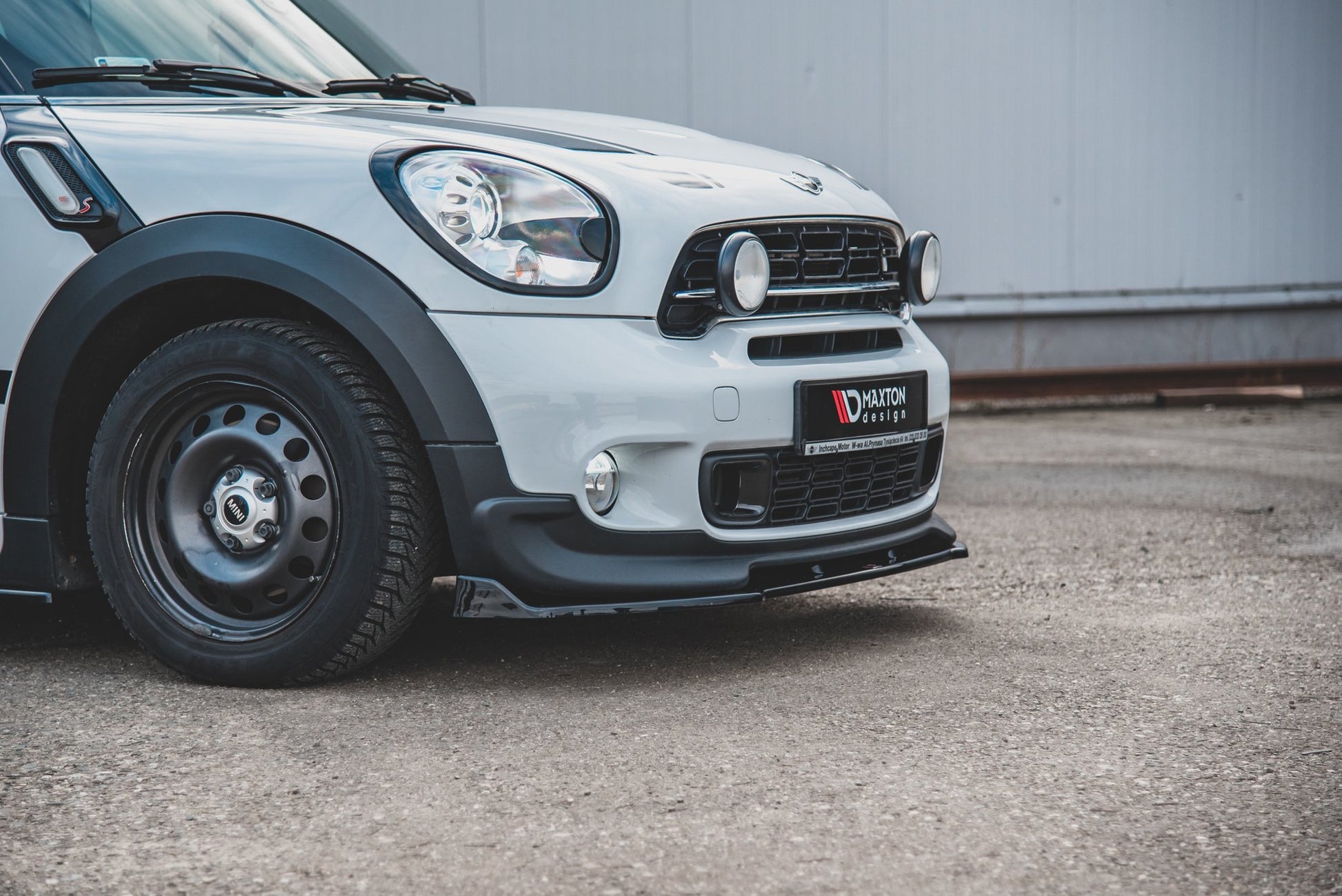 Front Ansatz für Mini Countryman Mk1 JCW  schwarz Hochglanz