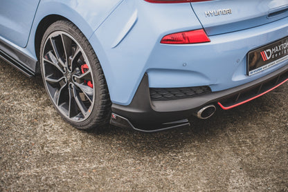 Heck Ansatz Flaps Diffusor V.3 für Hyundai I30 N Mk3 Hatchback Carbon Look