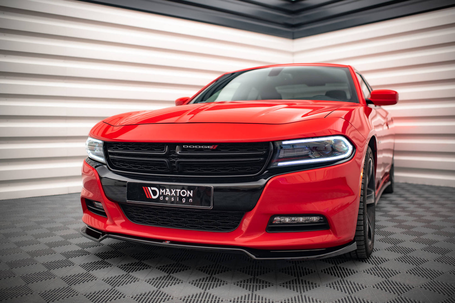 Front Ansatz V.2 für Dodge Charger RT Mk7 Facelift Carbon Look