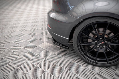Heck Ansatz Flaps Diffusor für Audi S3 Sportback 8V Facelift schwarz matt