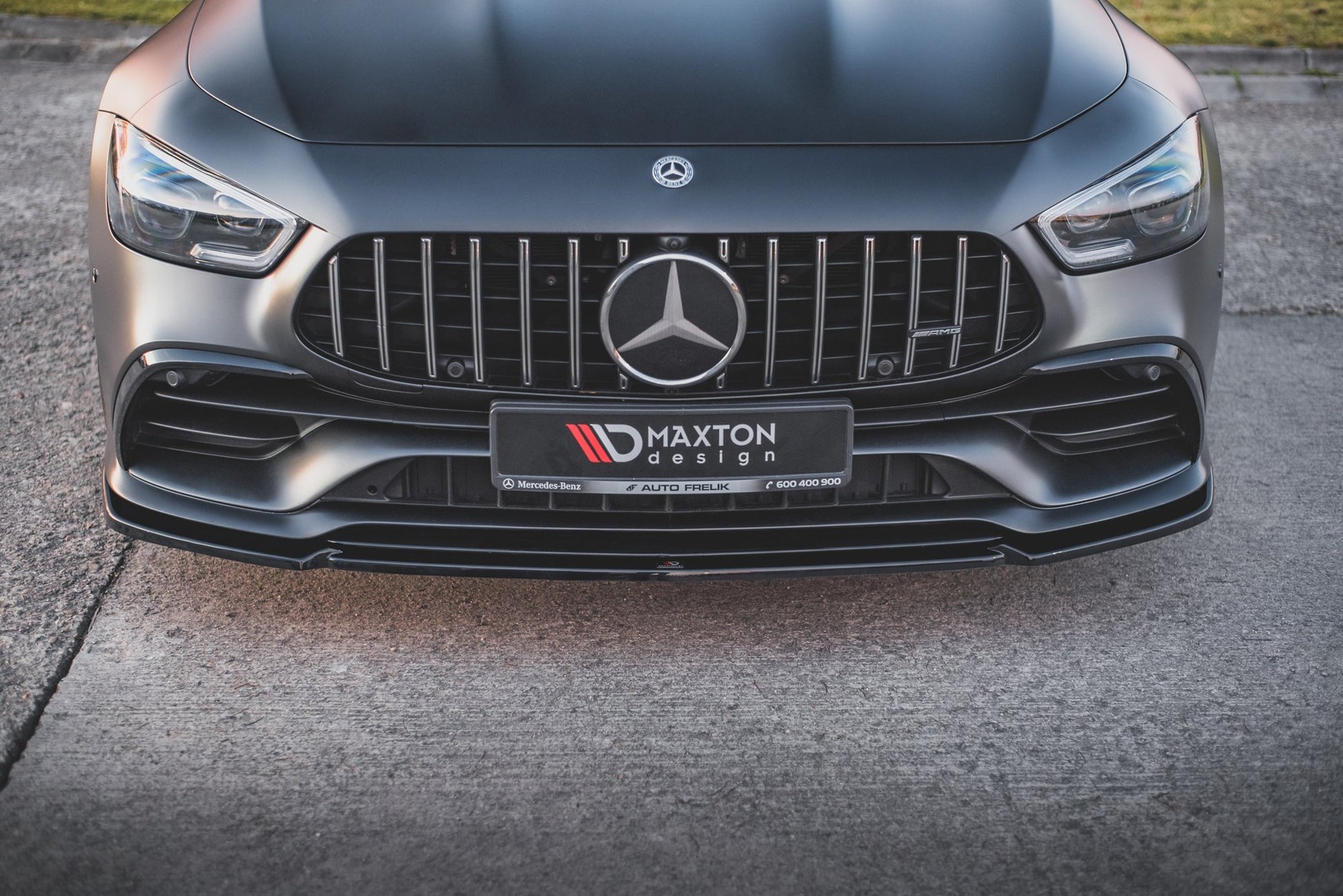 Front Ansatz V.2 für Mercedes-AMG GT 53 4-Door Coupe schwarz Hochglanz