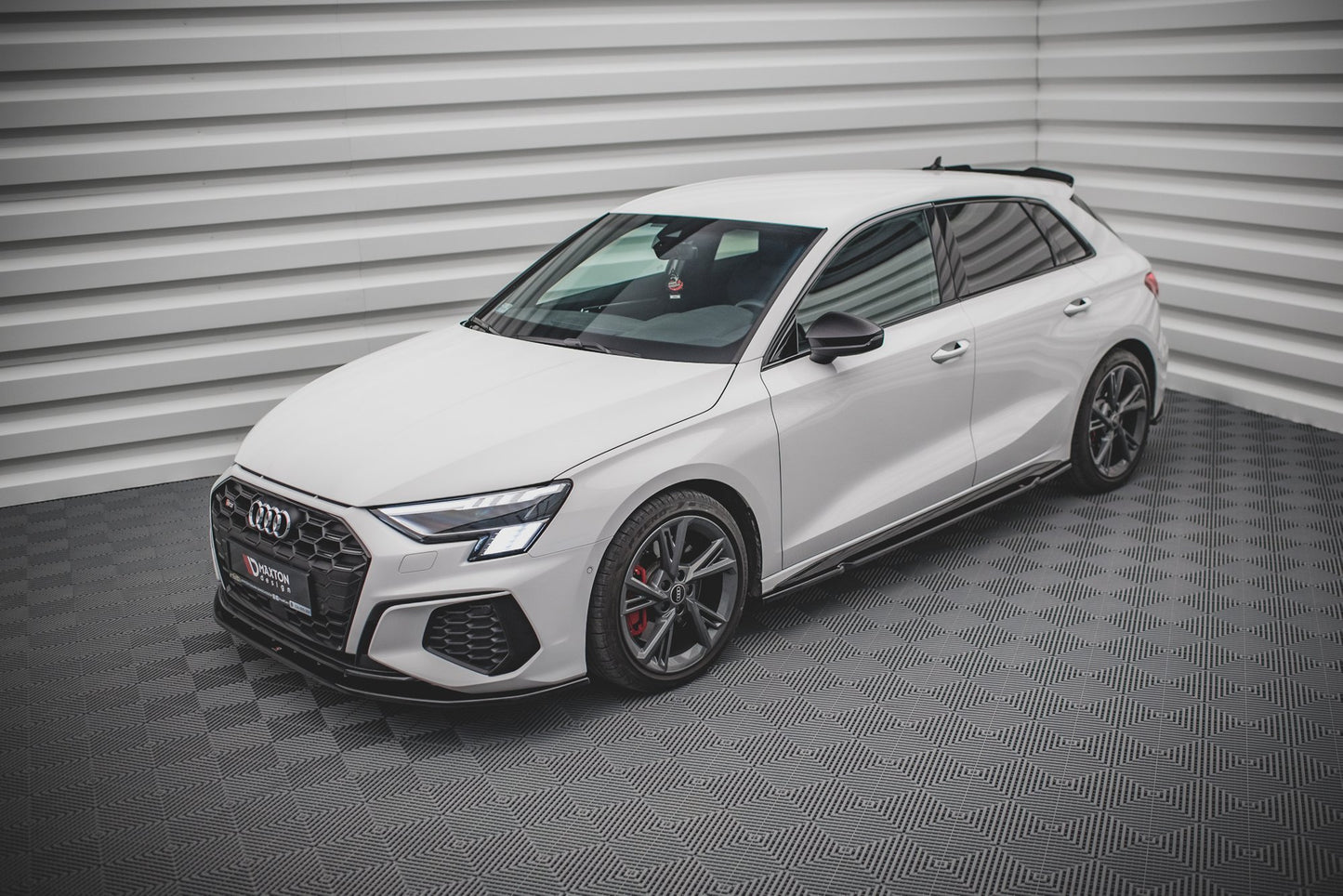 Seitenschweller Ansatz für Audi S3 / A3 S-Line 8Y schwarz matt