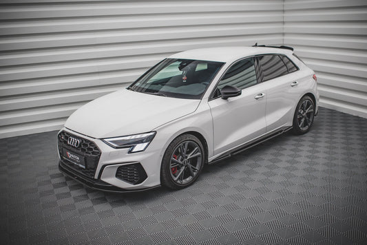 Seitenschweller Ansatz für Audi S3 / A3 S-Line 8Y schwarz matt