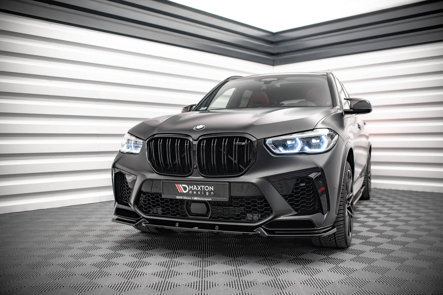 Front Ansatz V.1 für BMW  X5M F95 schwarz matt