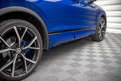 Seitenschweller Ansatz für Volkswagen Tiguan R / R-Line Mk2 Facelift Carbon Look