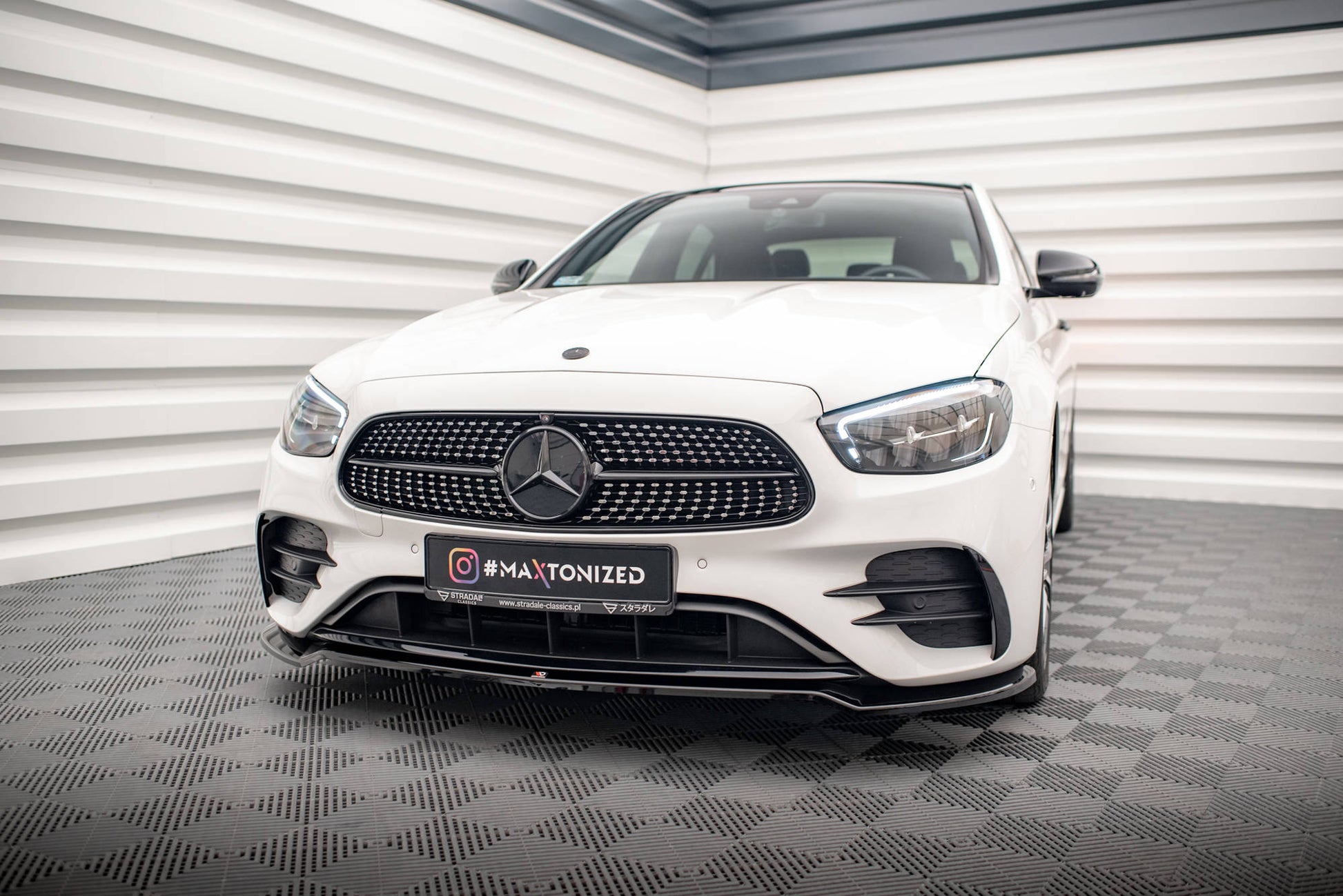 Front Ansatz V.1 für Mercedes-Benz E AMG-Line W213 Facelift Carbon Look