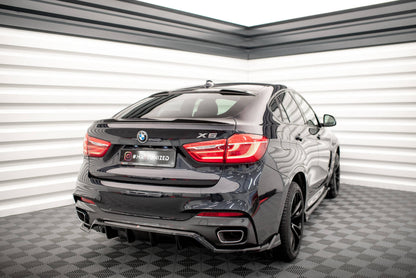 Spoiler CAP für 3D BMW X6 M-Paket F16 schwarz Hochglanz