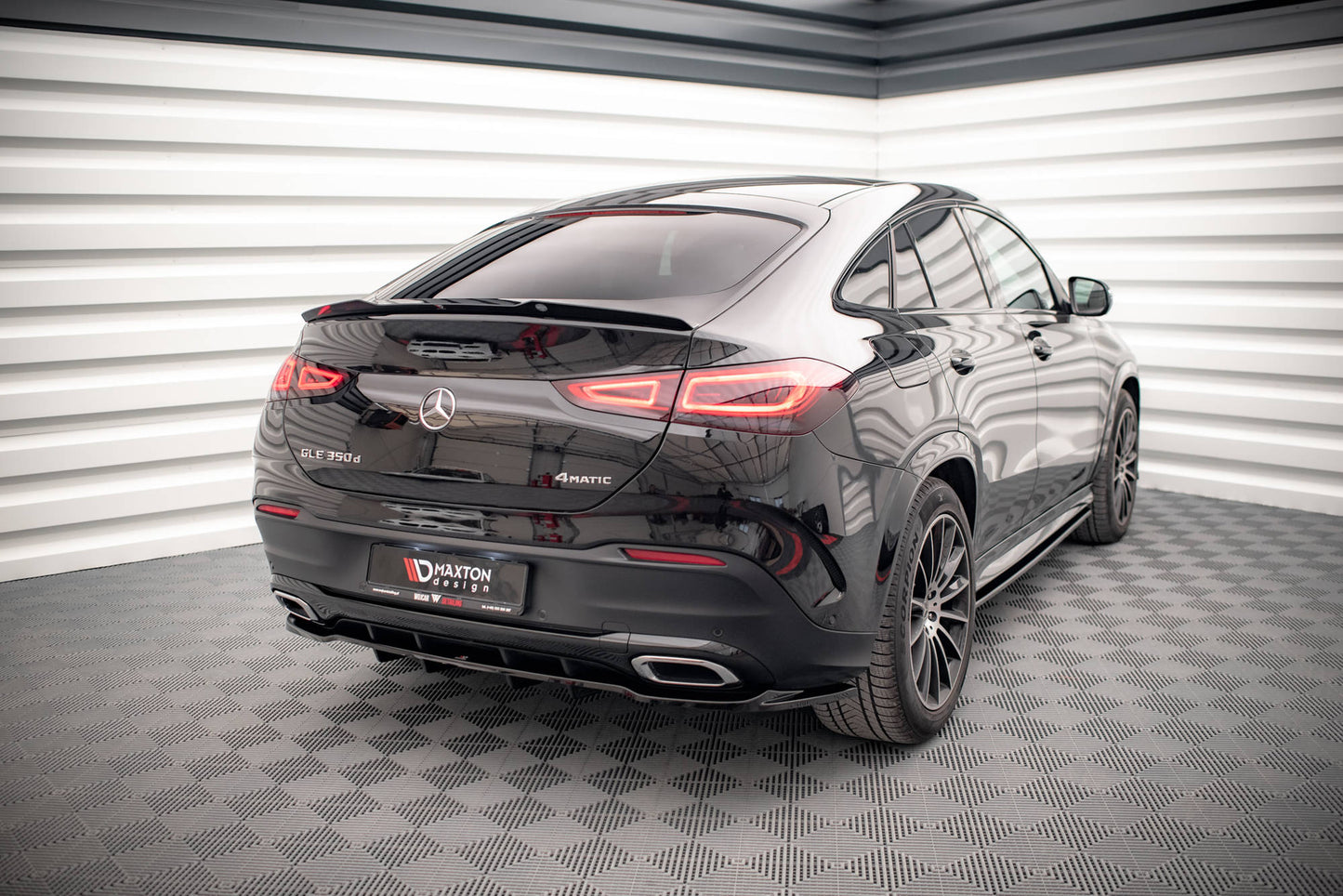 Spoiler CAP für Mercedes-Benz GLE Coupe AMG-Line C167 schwarz Hochglanz