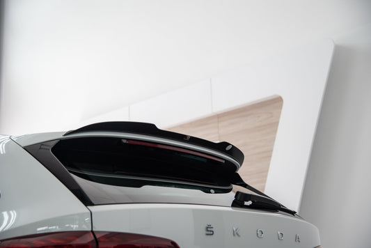 Spoiler CAP für Skoda Octavia Standard / RS Mk4 Combi schwarz Hochglanz