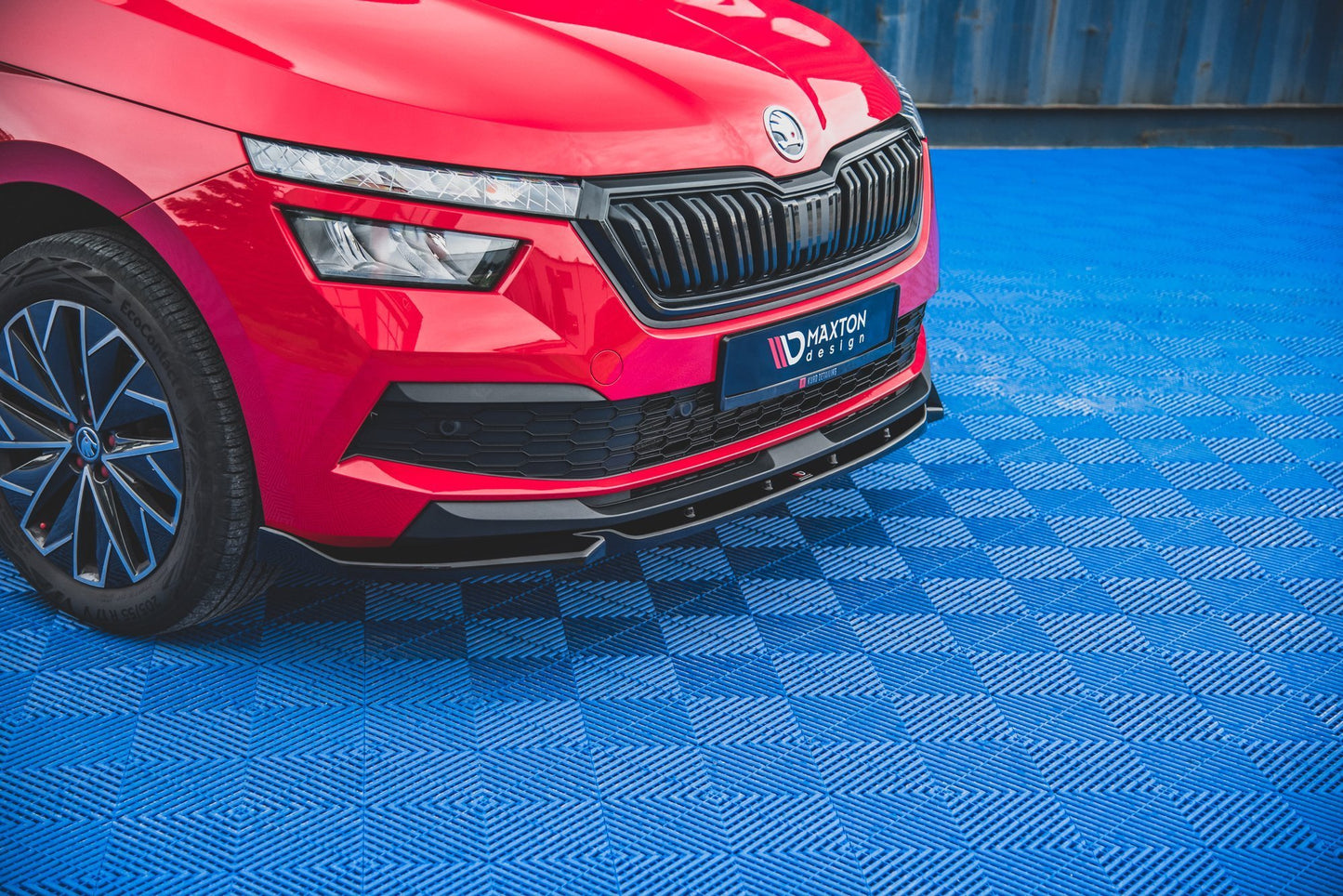 Front Ansatz V.1 für Skoda Kamiq schwarz matt
