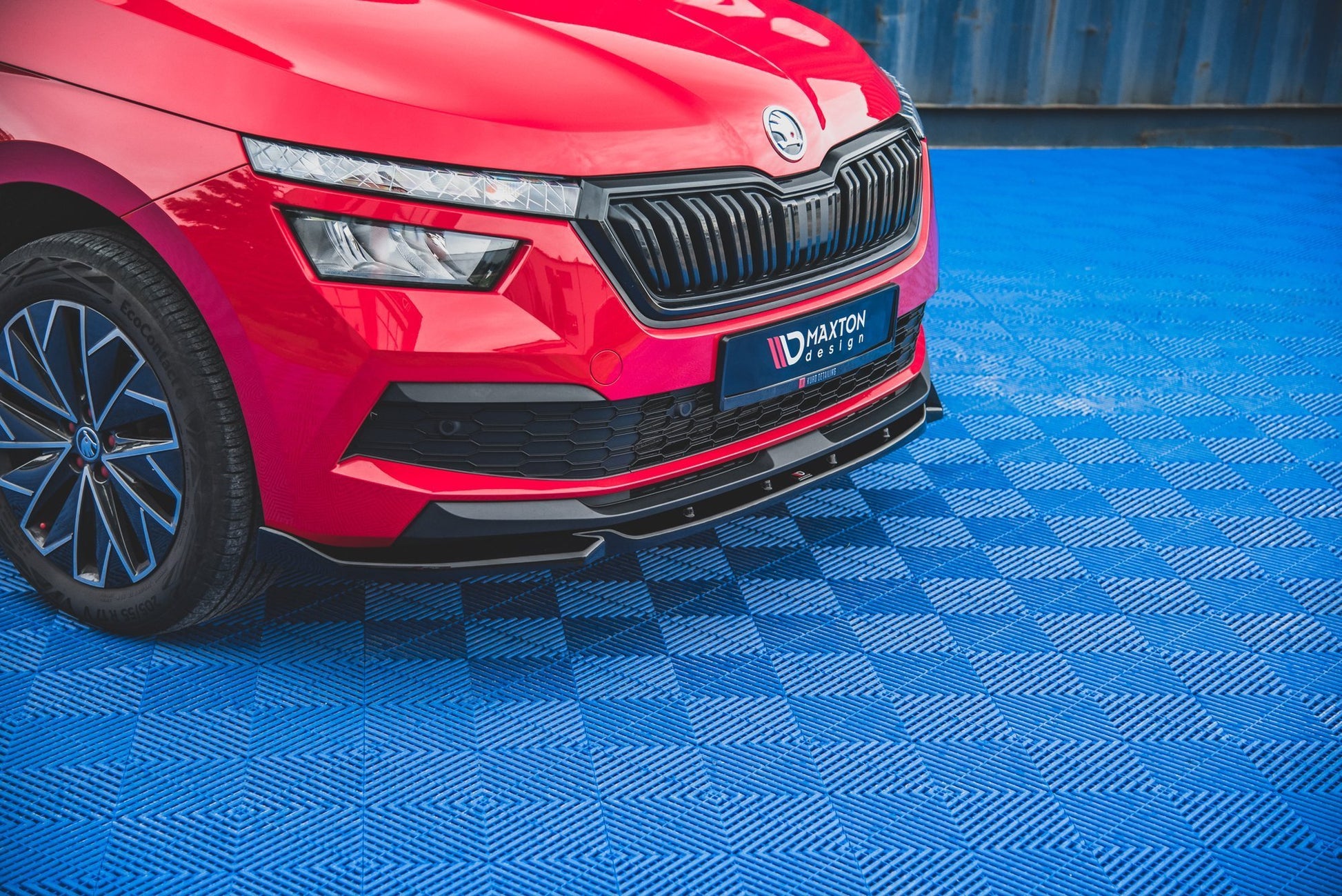 Front Ansatz V.1 für Skoda Kamiq schwarz matt