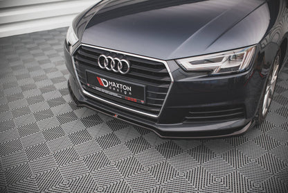 Front Ansatz V.2 für Audi A4 B9 schwarz Hochglanz