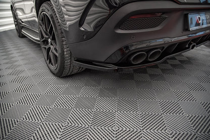 Mittlerer Diffusor Heck Ansatz DTM Look für Mercedes-AMG GLE Coupe C167 schwarz matt