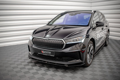 Front Ansatz V.2 für Skoda Enyaq iV schwarz matt